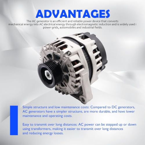 11453N Alternator Compatible with Buick LaCrosse 2010-2016 - size: 11453N
