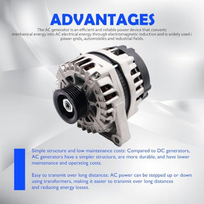 11453N Alternator Compatible with Buick LaCrosse 2010-2016 - size: 11453N