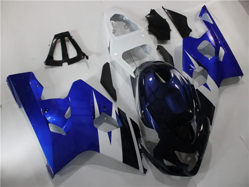 YTL Blue White Full Fairing Fit for Suzuki 2004-2005 GSXR 600/750 - color: 021 Blue White