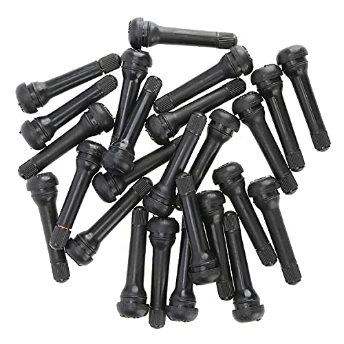 50pcs TR418 Tire Valve Stem Snap-in Valves, 2 Inch Length Rubber Tubeless Tire Valve Stems