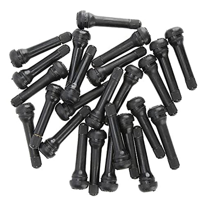 50pcs TR418 Tire Valve Stem Snap-in Valves, 2 Inch Length Rubber Tubeless Tire Valve Stems