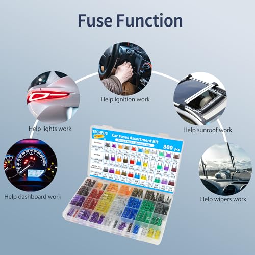 Car Fuses 300 Pcs Automotive Fuse Assortment Kit - size: 300PCS