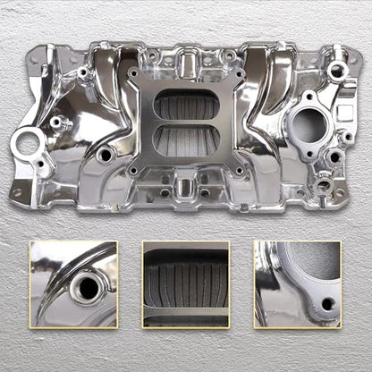 2701 Performance EPS Dual Plane SBC Intake Manifold Polished - size: 2701 Polished
