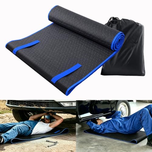 Upgrade Magical Rolling Creeper Mat 60x28 Inch Under Car Repair Pad - color: Blue