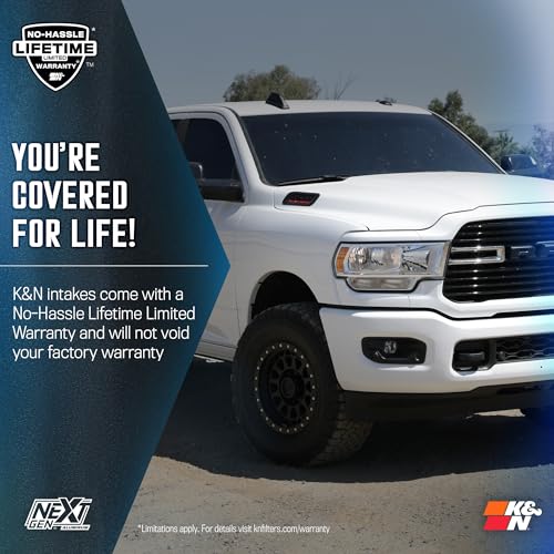 K&N NextGen Aluminum Cold Air Intake System: High-Flow Cotton Filter: Compatible with 2019-2026 DODGE/RAM 1500; 70-1578 - style: NextGen Metal Intake