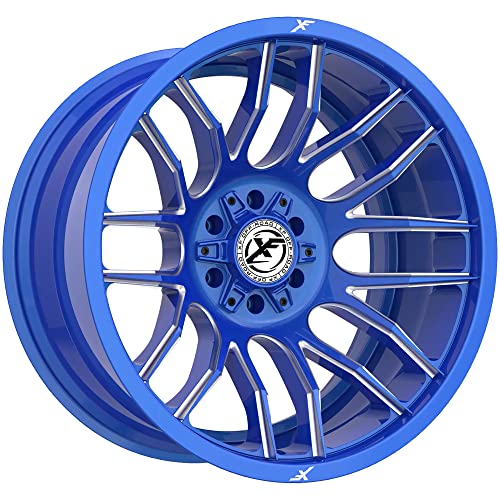 XF Off-Road XF-232 24x14 5x127 5x139.7-76 Cb 78.1 Anodized Blue & Milled