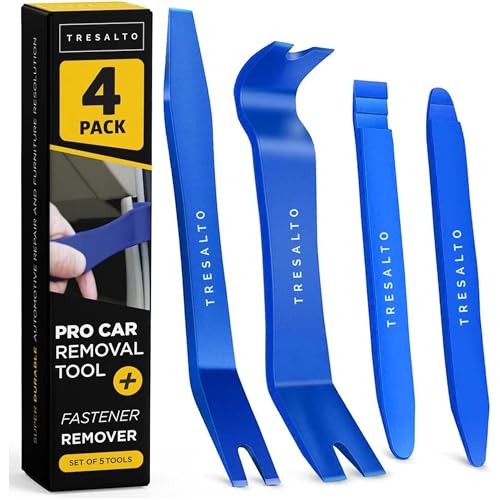 Auto Trim Removal Tool Set - 4pcs No-Scratch Plastic Pry Tool Kit for Car Interior - Fastener, Clip, Door Panel, Molding, and Dashboard Removal Tools - Easy-to-Use Auto Trim Tools for Vehicles - color: Blue, size: 4 Pack