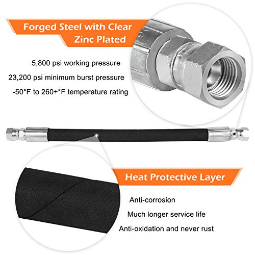 High Pressure Oil Pump HPOP Hoses Lines Kit & Crossover Line for 1999-2003 Ford 7.3L Powerstroke Diesel F250 F350 F450 F550 F650 F750 E350 E450 E550 Excursion YC3Z-9J323-E YC3Z-9J323-F F81Z-9J323-E - style: Hoses Lines Kit+Crossover Kit