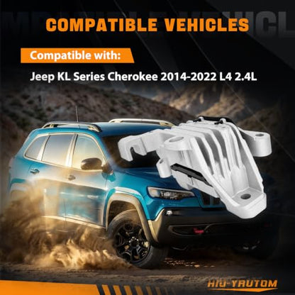 Front Right Engine Mount Compatible with Jeep Cherokee KL 2014-2022 2.4L L4