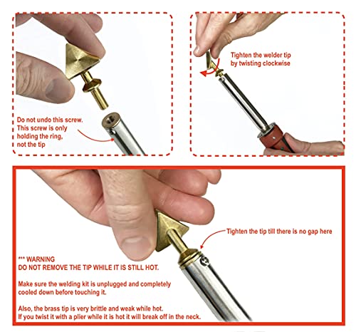 JOUNJIP Standard Plastic Welding Repair Kit UL-Certified Plastic Welder 80W - style: Standard Kit