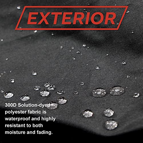 Dowco WeatherAll Plus Motorcycle Cover, Ratchet Attachment, Black, Waterproof, XXL [52005-02]Professional Grade. - size: XXL
