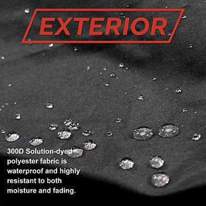 Dowco WeatherAll Plus Motorcycle Cover, Ratchet Attachment, Black, Waterproof, XXL [52005-02]Professional Grade. - size: XXL