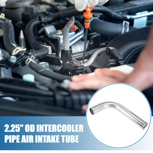 90 Degree L Shape Bend Elbow Intercooler Pipe 2.25" OD 57mm OD - size: 57MM/2.25INCH OD