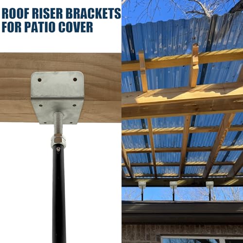 2 Pack U-Shaped Floor Jack for 4x2, 4x4, 4x6 Joists - Adjustable Steel Telepost with U-Head, Mini Screw Jack, Post Jack.11-15 Inch Adjustment Range. - size: 11-15