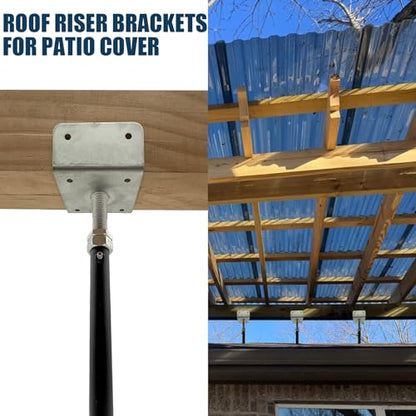 2 Pack U-Shaped Floor Jack for 4x2, 4x4, 4x6 Joists - Adjustable Steel Telepost with U-Head, Mini Screw Jack, Post Jack.11-15 Inch Adjustment Range. - size: 11-15