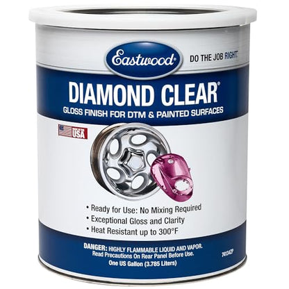 Eastwood Diamond Clear Gloss DTM Direct to Metal and Painted Surfaces Paint Gallon - style: Gloss Clear Gallon