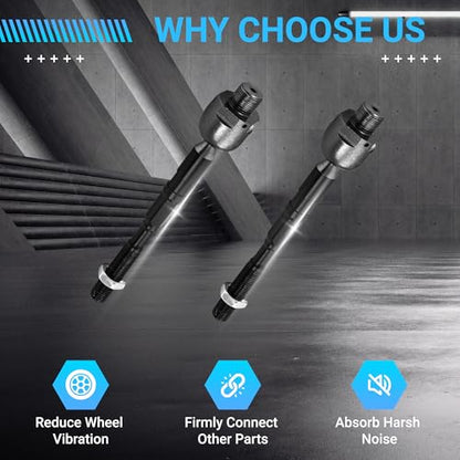 Front End Suspension Kit Compatible With 2007-2014 Ford Edge, 2007-2015 Lincoln MKX Tie Rods Inner and Outer Complete Kit, Tie Rod and Sway Bar - size: For Ford Edge / Lincoln MKX