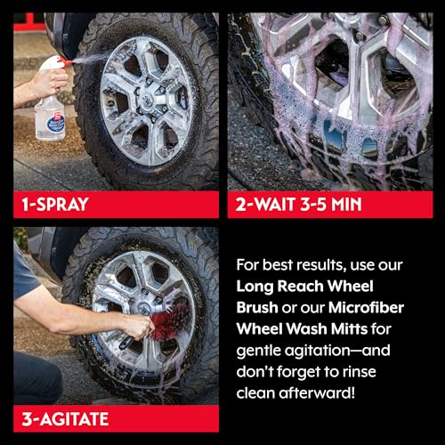 Griot's Garage Heavy-Duty Wheel Cleaner for All Wheel Finishes, Breaks Down and Removes Stubborn Brake Dust and Grime, PH Balanced, Non-Acidic, 11026, 35oz - size: 35 Fl Oz (Pack of 1)