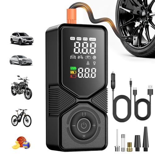 Portable Tire Inflator 150 PSI Cordless Air Compressor