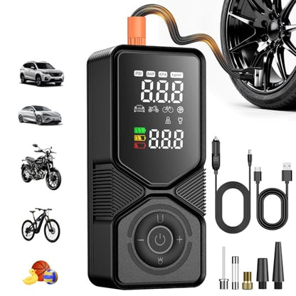 Portable Tire Inflator 150 PSI Cordless Air Compressor