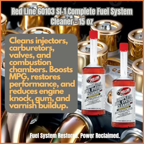 SI-1 Complete Fuel System Cleaner – 15 oz Fuel Additive for Gasoline Engines – Cleans Fuel Injectors, Combustion Chambers, Valves, and Intake Systems
