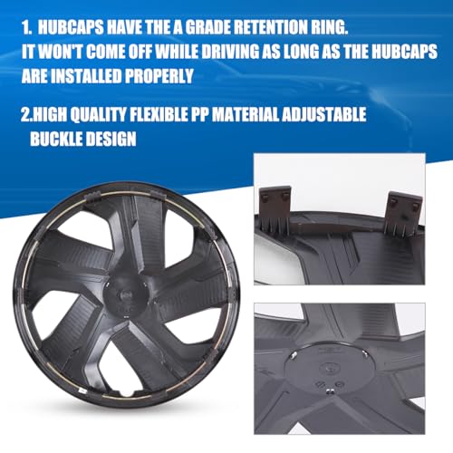 Winjet 15 Inch Set of 4 Universal Hubcaps Wheel Cover Replacement R15 Hub Caps,Auto Tire Replacement Exterior Cap,Universal Wheel Rim Cover Snap On Car Truck SUV (15in,Black Lacquer & Red Lacquer) - color: Black Lacquer & Red Lacquer(5180-RB-15), size: 15