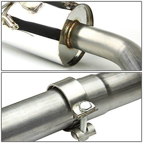 DNA Motoring CBE-CPTC99-NRT CBECPTC99NRT Stainless Steel Catback Exhaust System - color: Rolled
