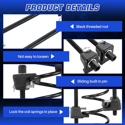 DASBET Macpherson Strut Spring Compressor Tool Kit 2PCS - color: Red