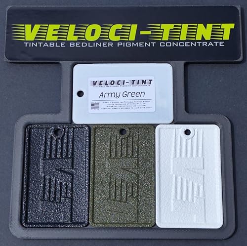 VelociTint Bedliner Pigment Concentrate 2oz Pouch for 2K Urethane Tintable Bed Liner 200+ Colors Available (Army Green) - color: Army Green