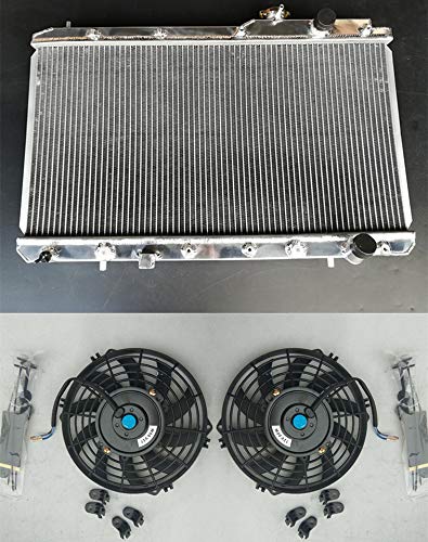 Aluminum radiator & fans for CRV CR-V 2.0 L4 4CYL 2.0 L4 1997-2001 AT
