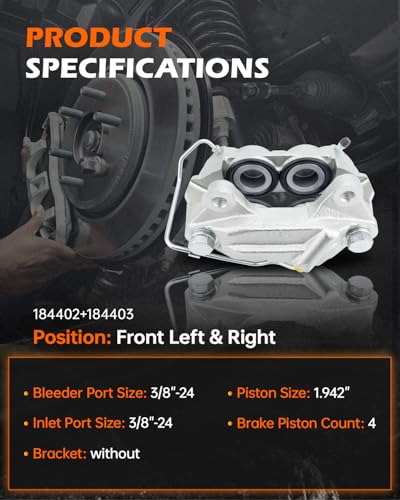 GAHA 184402 184403 Disc Brake Caliper Assembly Without Bracket - color: 184402+184403