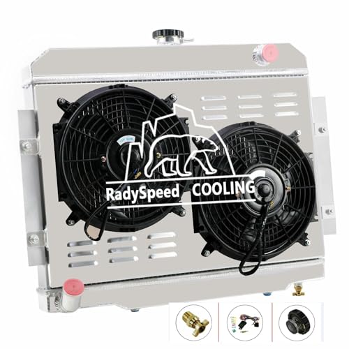 3 Rows Radiator Shroud Fan For 1972-1986 Jeep CJ 5 CJ 6 CJ7 4.2L 3.8L L6 V8, Replacement Radiator, aluminum radiator, radiadores