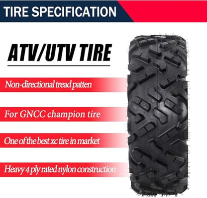 All Terrain Tires 19x7-8,ATV Tires 19x7-8, 4PR Sand Mud Off-Road Tires,Set of 2 ATV Tires, Tubeless - size: 19x7-8 4PR