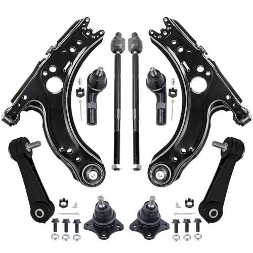 Detroit Axle - Front End Control Arms Kit for 1999-2005 Volkswagen Golf - size: 10-2537/10PC
