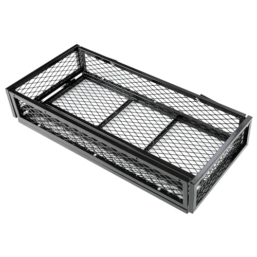 KUAFU ATV UTV Cargo Basket Luggage Carrier Storage Rack Compatible with TRX - size: Front