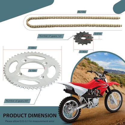 Drive Chain X-Ring & Sprockets Bolt Kit for Honda XR80R 85-03 CRF80F 04-13