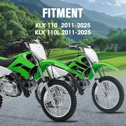 Dirt Bike Rear Side Cover Plastic for KLX 110/KLX 110L 2011-2025 Black - color: Black, size: Rear Side Cover