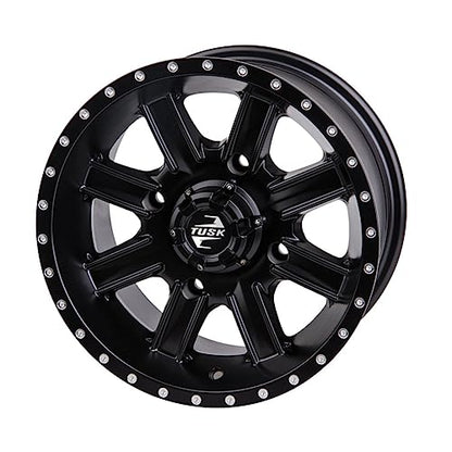 4/156 Tusk Cascade Wheel 14x7 4.0 + 3.0 Matte Black For Polaris RZR XP 1000 High Lifter Edition 2015-2022