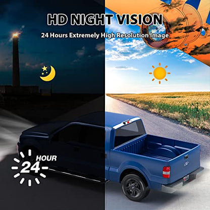 eRapta HD Backup Camera Rear View License Plate Reverse Camera Universal for Pickup Truck Car SUV 149° Perfect Angle Night Vision IP69K Level Waterproof A1XT02 - color: Charcoal Black‌