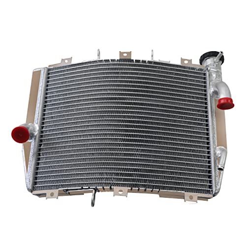 Aluminum Racing Radiator for 2004 2005 Kawasaki Ninja ZX-10R ZX10R, AA5052 Aircraft Grade Cooling, High Performance Racing Spec with CNC Machined Cap