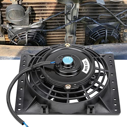 6 Inch Slim 650CFM Radiator Cooling Fans Universal Slim Pull Push 12V 80W