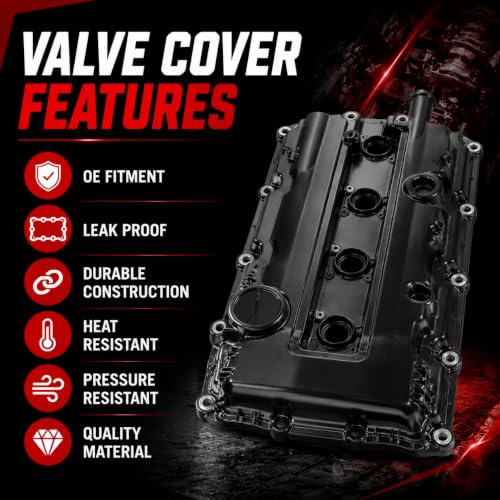 Front Engine Valve Cover With Gasket For Honda Acura V6 3.5L - color: Front