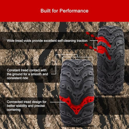 Tusk Mud Force ATV/UTV Tire – 24x8-12 Off-Road Utility Tire – Heavy-Duty All-Terrain - size: 24x8-12