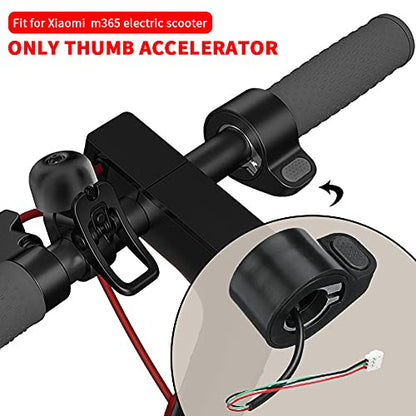 Electric Scooter Thumb Throttle Replacement, Speed Accelerator Control with Cable Connector, Throttle Accelerator Accessories Replacement Part Compatible with M365 E-Scooter, Black