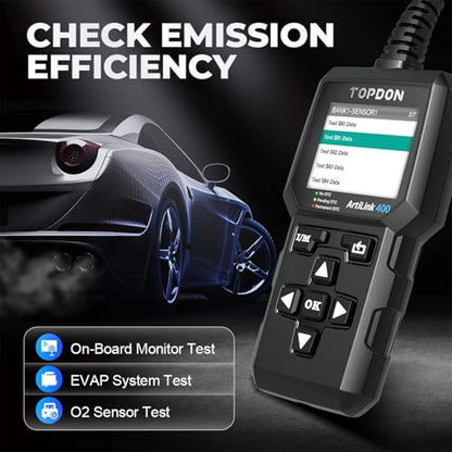 TOPDON AL400 OBD2 Scanner, Check Engine Light Scan Tool, Code Reader