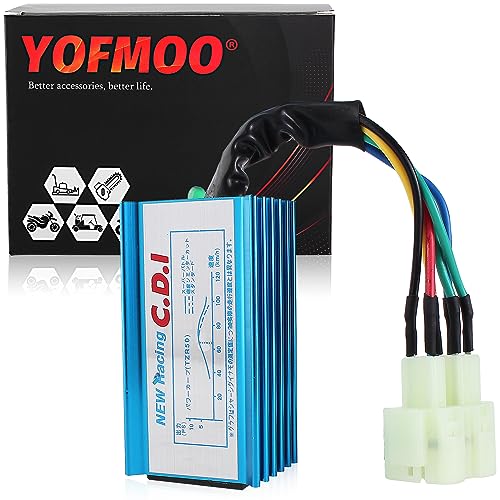 Racing 6 Pins AC CDI Box for GY6 50cc - 70cc 80cc 90cc 110cc 125cc 150cc Scooter 4-Stroke Engine ATV Go Kart Moped Quad Pit Dirt Mini Pocket Bike Chopper 6-Pin 139QMB 152QMI 157QMJ - size: 6 pin