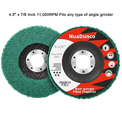 15Pcs 180/320/600 Grit Scour Flap Disc 4-1/2" Polishing for Angle Grinder - color: Green/Maroon/Gray, size: 180/320/600 Grit - 15Pcs