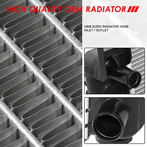 Auto Dynasty Radiator Compatible with 2005-2013 Chevy Silverado GMC Sierra 1500/1500 Classic 4.3L, DPI 2946 Factory Style 1-Row Cooling Radiator, Aluminum Core