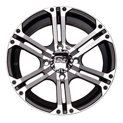 4/110 ITP SS212 Alloy Series Wheel 12x7 5.0 + 2.0 Machined for Polaris OUTLAW 525 IRS 2007-2011