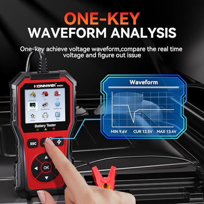 KONNWEI KW331 6V 12V 24V Car Battery Tester with Cloud Report